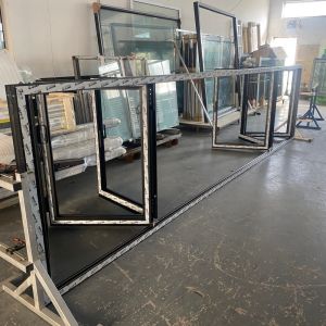 Cheap Aluminum Bifold Windows with Soundproofing and Double Glazed Glass wholesale