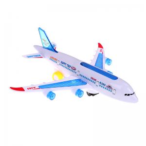 Cheap DIY Assembly Airbus Aircraft Autopilot Flash Sound Musical Lighting Toys Electric Airplane Toy For Children Kids wholesale