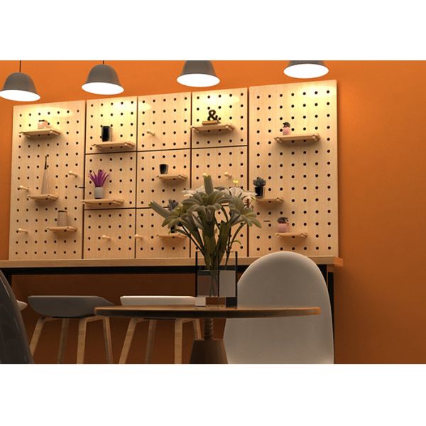 750kg/m3 MDF Pegboard Wood Photo Frame Perforated Hardboard With Holes