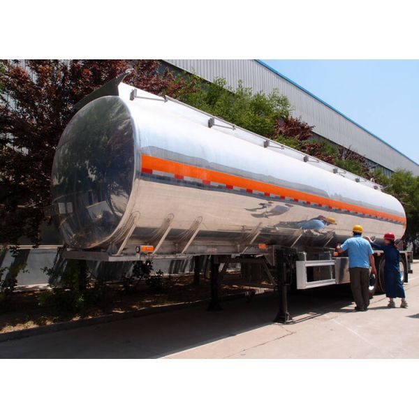 Mechanical Suspension Gas 42cbm Aluminum Tanker Trailer