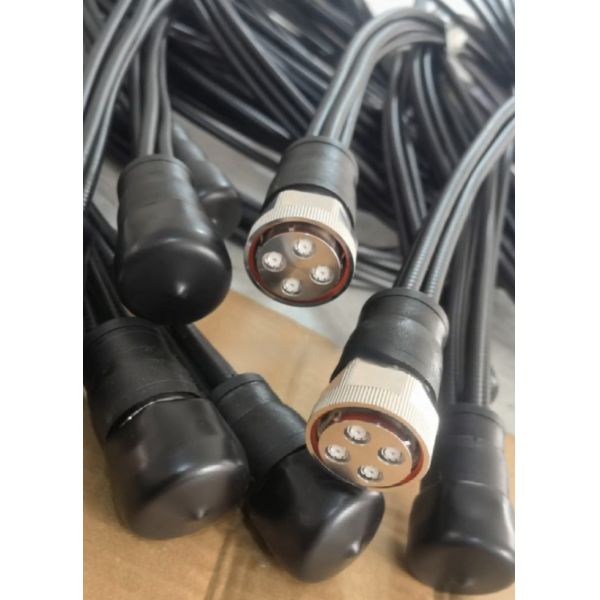 Signal Cable 1/4" MQ5 To 4.3-10 Flex Jumper Cable Assemblies