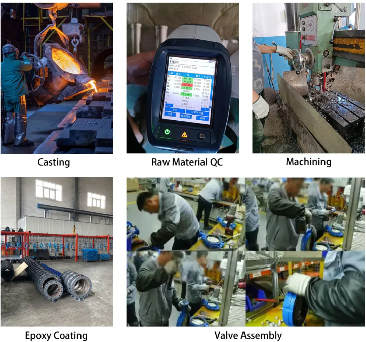 CE Certification Ductile Iron Cast Iron Butterfly Valve Gate valve Check Valve Y Strainer