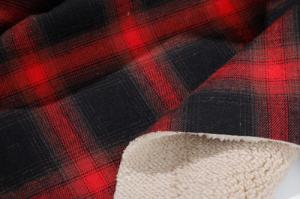 China Bonded 150cm Woven Check Fabric , Polyester Bonded Fabric on sale