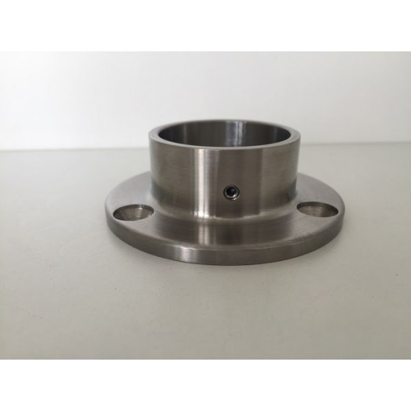 Stainless Steel Wood Handrail Connectors , Floor Mount / Wall Mount Flange