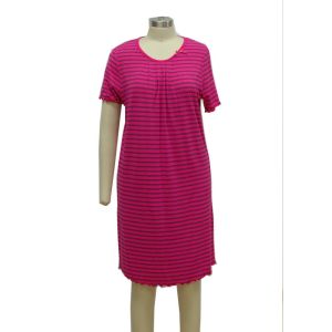 Cheap Romantic Ladies Night Dresses Sleepwear Yarn Dyed Clothing Dimensionally Stable wholesale
