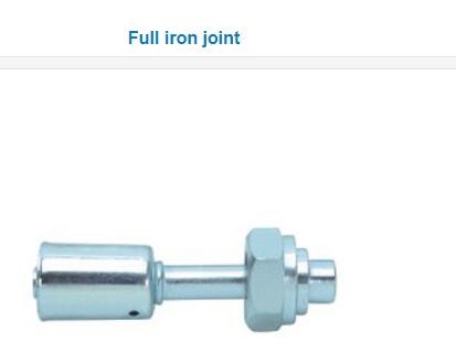 #6 #8 #10 #12 A/C Al joint with iron cap 90 Degree Female O-Ring fitting O-Ring Female Thread 90 degree Hose connector