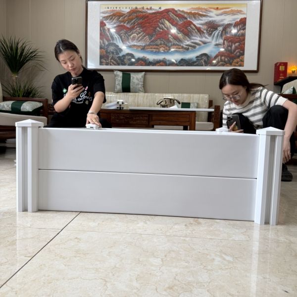 Freestanding Puppy Playben Dog Box Home PVC Pet Fence White Color