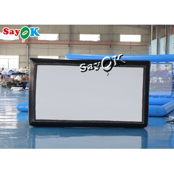 Backyard Movie Screens Airtight Front Projection Inflatable Movie Screen With Pump 3x1.75mH
