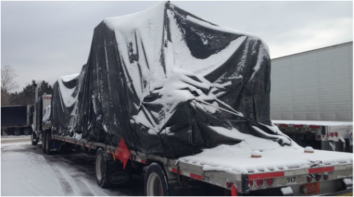 Anti-UV 4ft Drop Pvc Coated Tarpaulin Fabric 16x27ft PVC Vinyl Material For Flatbed Truck