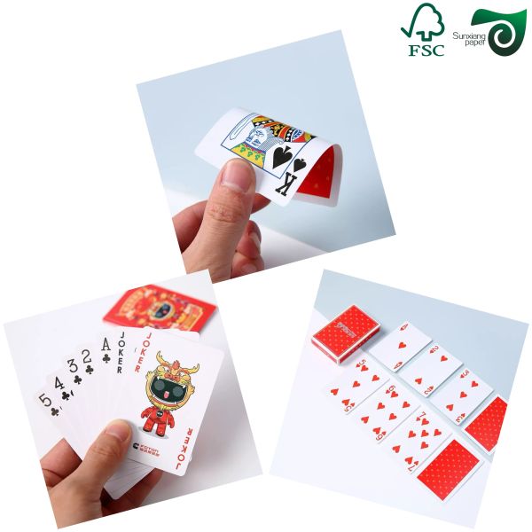 FSC 300GSM 320GSM High Strength Blue Core C2S Paper For Playing Game Cards
