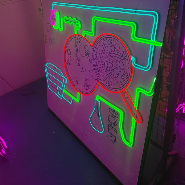 Station neon sign shopping mall neon wall sign handmade custom neon sign