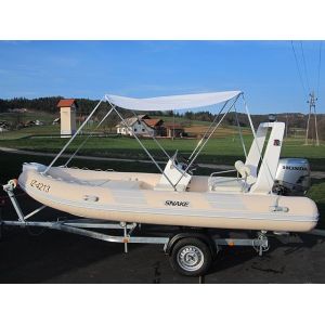 Cheap Fiberglass Inflatable RIB Boats Towable For River / Lake RIB480D wholesale