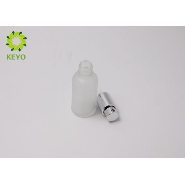 1 OZ 30ml Frosted Glass Face Mist Bottle Round Shape With Sprayer