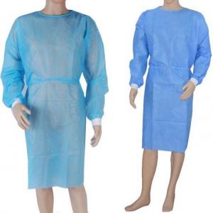 Cheap SPP / SMS Disposable Isolation Gown Waterproof Isolation Hospital Gowns wholesale