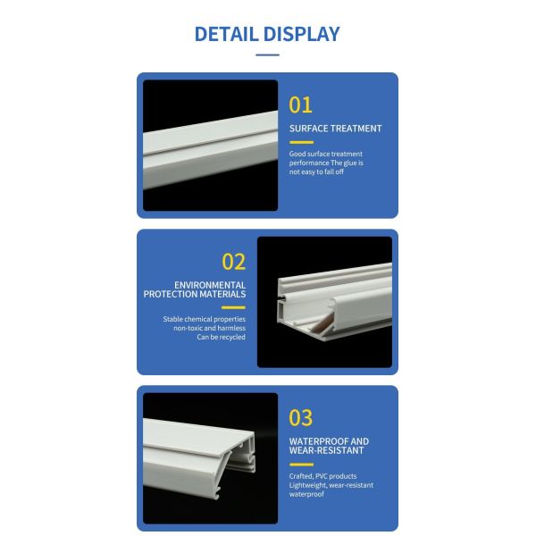 Waterproof Strip Glass Door Seal Strip Customized Profiles ABS PP Extrusion