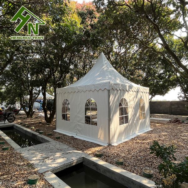 Double PVC Outdoor Stainless Pagoda Event Tent With Aluminum Frame