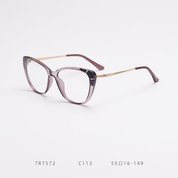 Fashion Ladies Oversized Tr90 Glasses Frames Tr90 Blue Light Glasses
