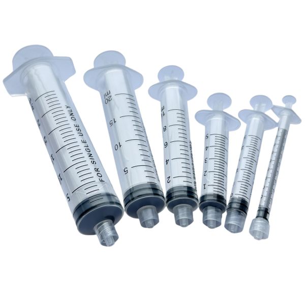 Disposable Sterile Hypodermic Syringe Transparent Plastic With Needle EO