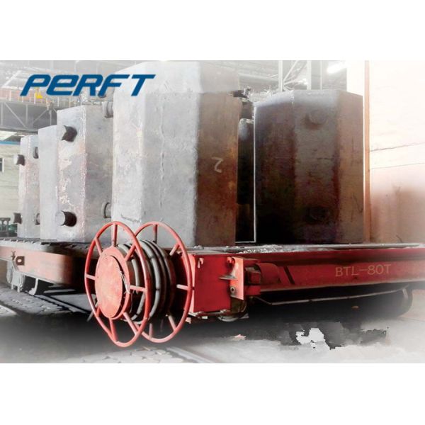 20 ton ladle transfer cart for metal and slag indusrial material handling