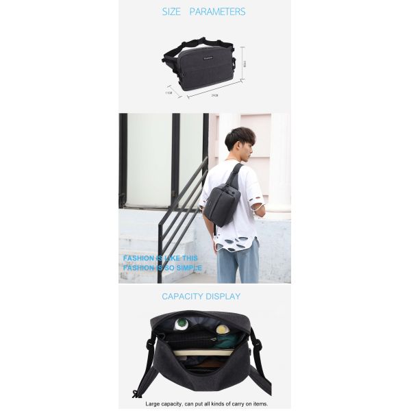 Rainproof Sweatproof Waterproof Fanny Pack Mens Waist Bags 0.5KG