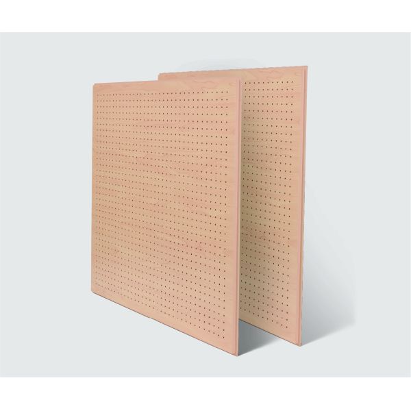 Round Hole Structure Acoustic Perforated Wood Panels 2400mm 0.9NRC CE FSC