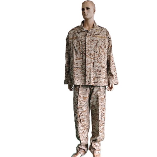 Military Uniform Sets Jacket And Pants In Nylon Cotton Material, Digital Desert Color ,Breathable And Lightweight, Idea For Tactical Activity