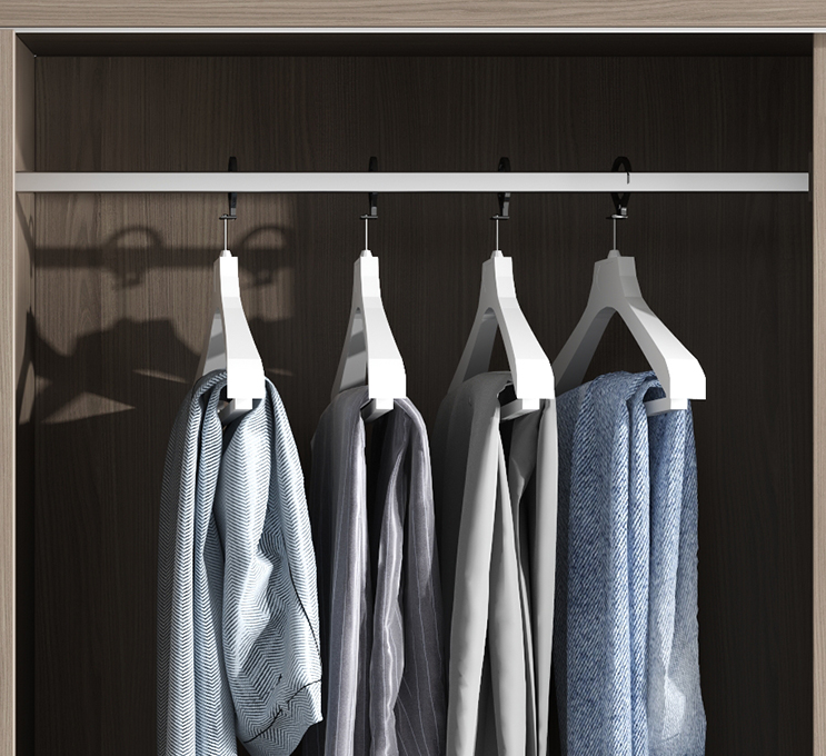 240cm Height MDF Hotel Room Cabinet Multi Color Choices With Two Sliding Doors