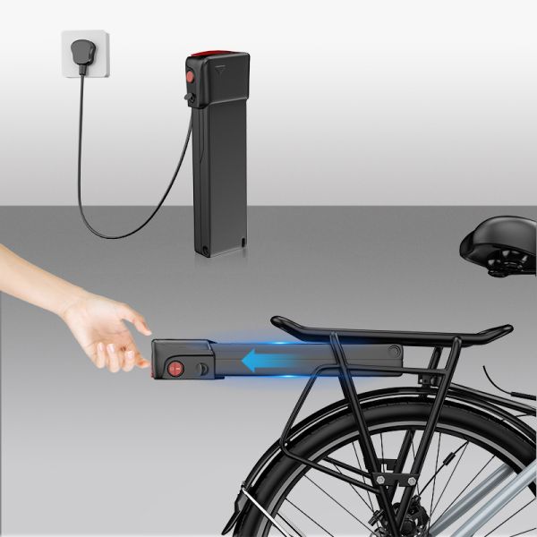 Full Suspension Cargo Bike 26in Multifeature With 7500mAh Lithium Battery