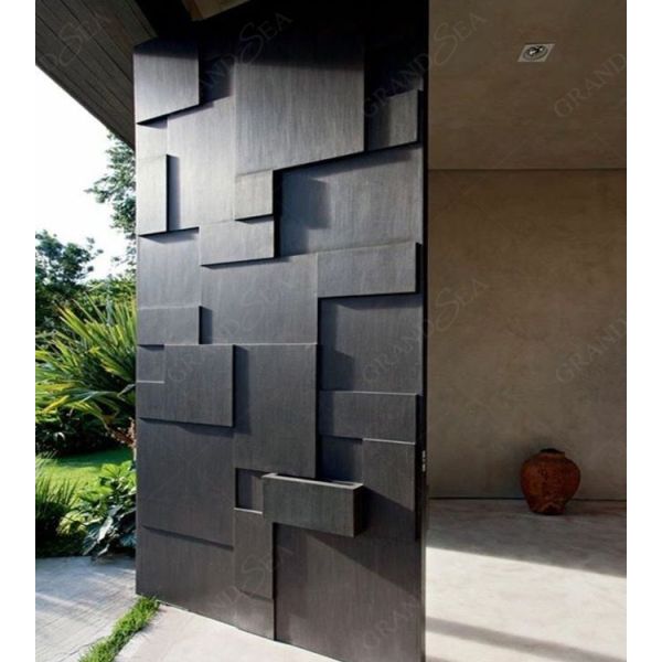 Italian Front Door Design Villa Pivot Entrance Security Luxury Front Pivot Door Modern Entry Black Porta Aluminum Pivot Door