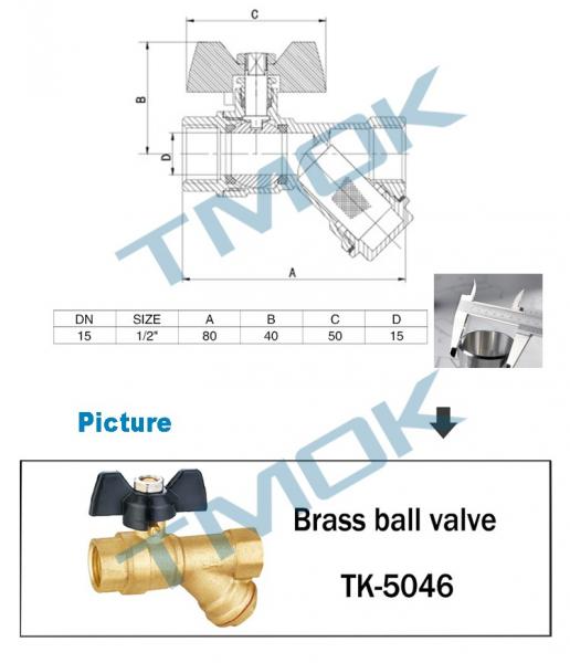 1/4 Turn Angle Hose End 50mm 2 Inch Bsp Threaded Brass Ball Valve