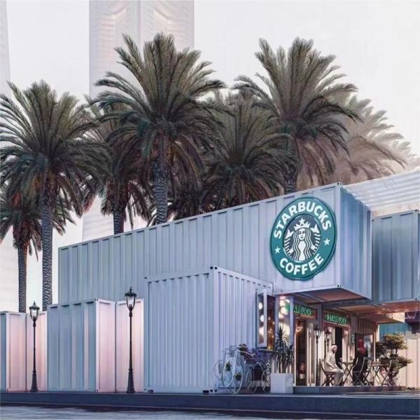 40ft Concrete Prefab Container Houses Assembled Fat Pack Design with Online Support