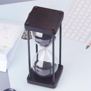 Cheap Black Decorative Sand Hourglass Stool Wood Antique Hourglass Timer Free Sample wholesale