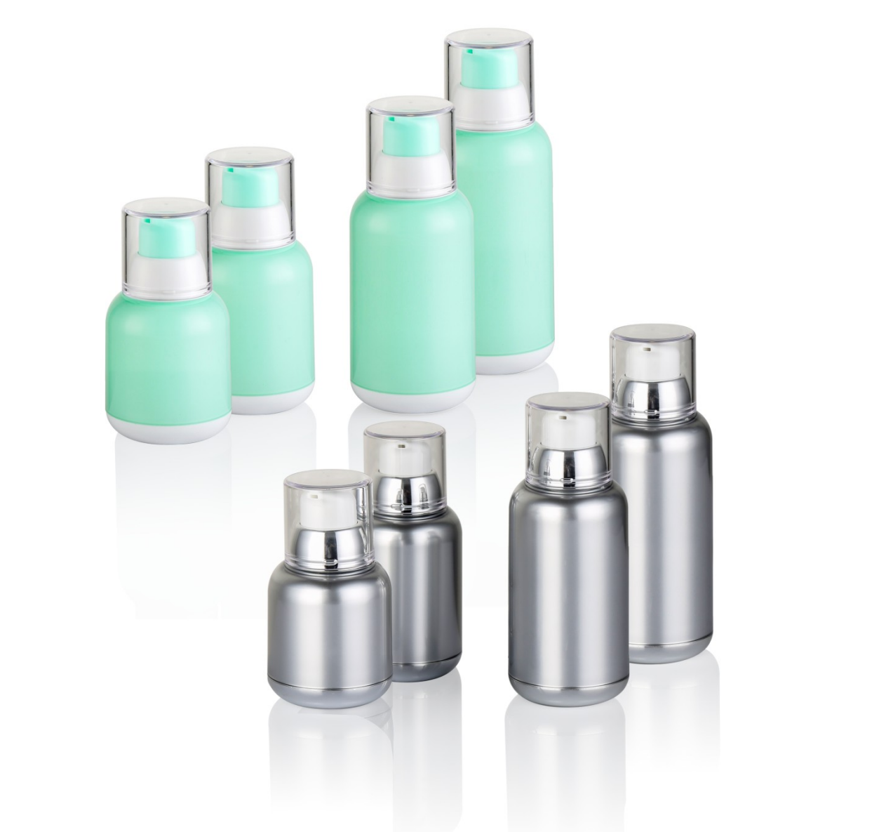 China Acrylic airless bottle 30ml 50ml 80ml 100ml cosmetic packaging lotion bottle