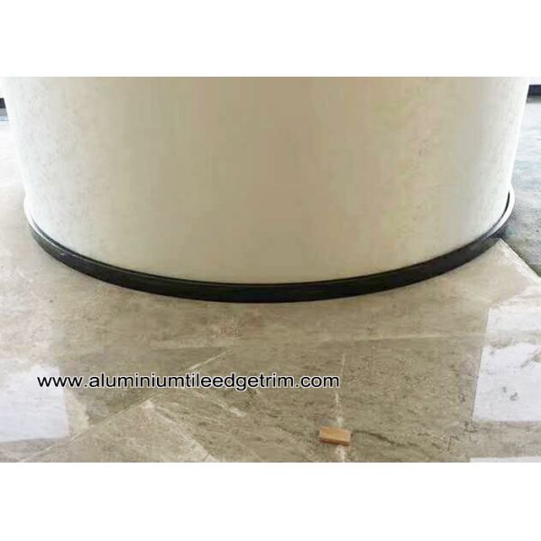 Bendable / Curved Commercial Skirting Aluminium For Columns Of Large Building