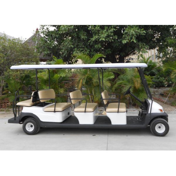 Battery Powered Multi Passenger Golf Carts , 11 Seater City Sightseeing Bus
