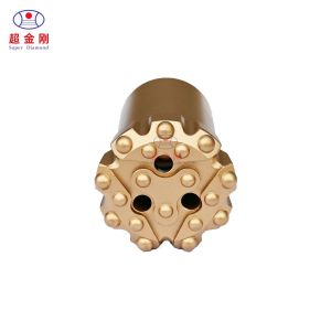 China Customization Spray-Paint T51 Button Bit Threaded Drill Bit Down The Hole Hammer Bit for Customization on sale