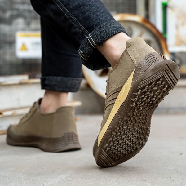 Shengjie Basic Man'S Work Shoes Suede Leather Rubber Outsole Comfort Safety Shoes