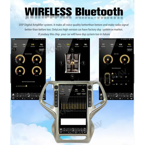 Car 2014 2018 Jeep Grand Cherokee Radio Replacement Auto Stereo 13.6 Inch OEM