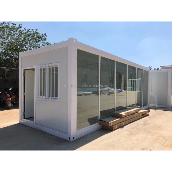 Galvanized Steel Square Tubes Main Structure Prefabricated Tiny Room Container House for Construction Site Warehouse Family
