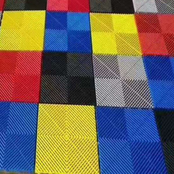 Custom Steel FRP Grid Mesh Fibreglass Floor Grating Plate