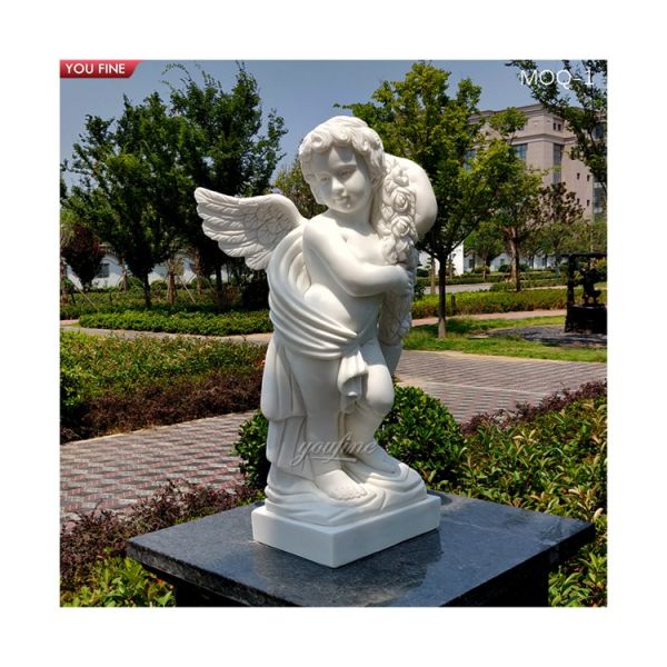 Outdoor Garden Marble Angel Child Statue Sculpture