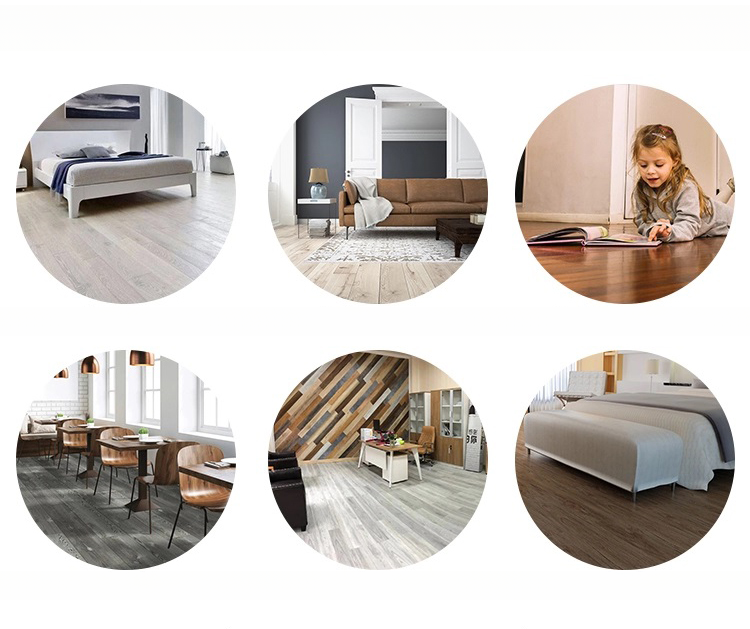 Zhejiang PVC Flooring SPC Vinyl Flooring Tile with Wood Design and 3.5 8mm Thickness