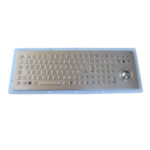 China 107 Keys Industrial Trackball Keyboard IP67 Panel Mounted Dynamic on sale