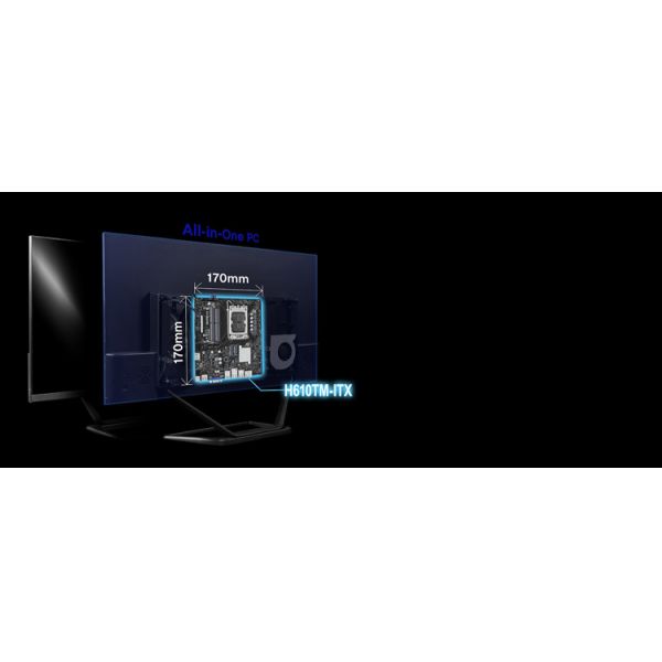 LGA1700 Industrial Motherboard Double Memory Channel H610TM-ITX Socket