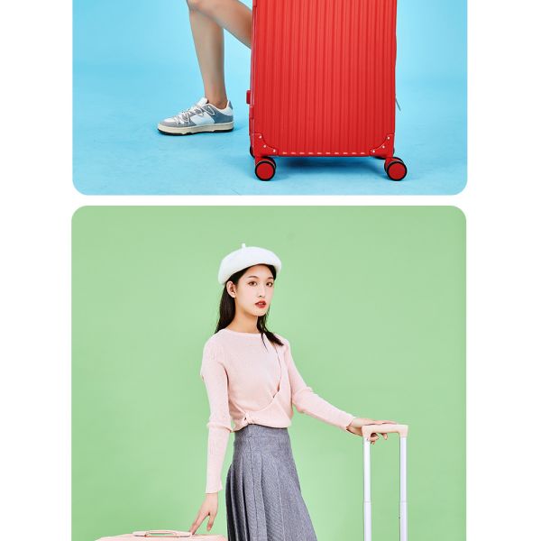 888 Luggage New Model Luggage Case Durable College Student Trolley Suitcase Multi-Directional Wheels Travel Case Carry-On with Combination Lock hard