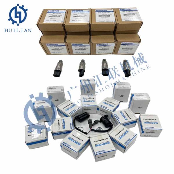 KHR10301 Low Pressure Sensor Switch LL001140 Solenoid Valve High Pressuer Sensor for SH200-5 SH210-5 Excavator Parts