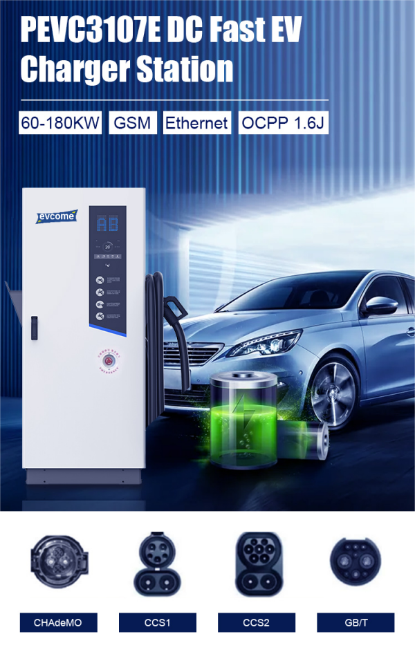 Car Commercial Electric Vehicle Charging Stations DC CCS Type 2 Type 1 160KW 80KW