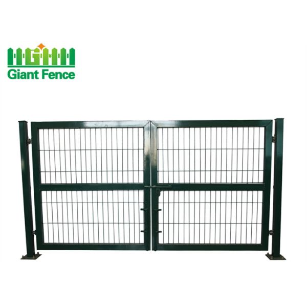 W1.5m Pvc Coated Wire Mesh Metal Garden Fence Gate