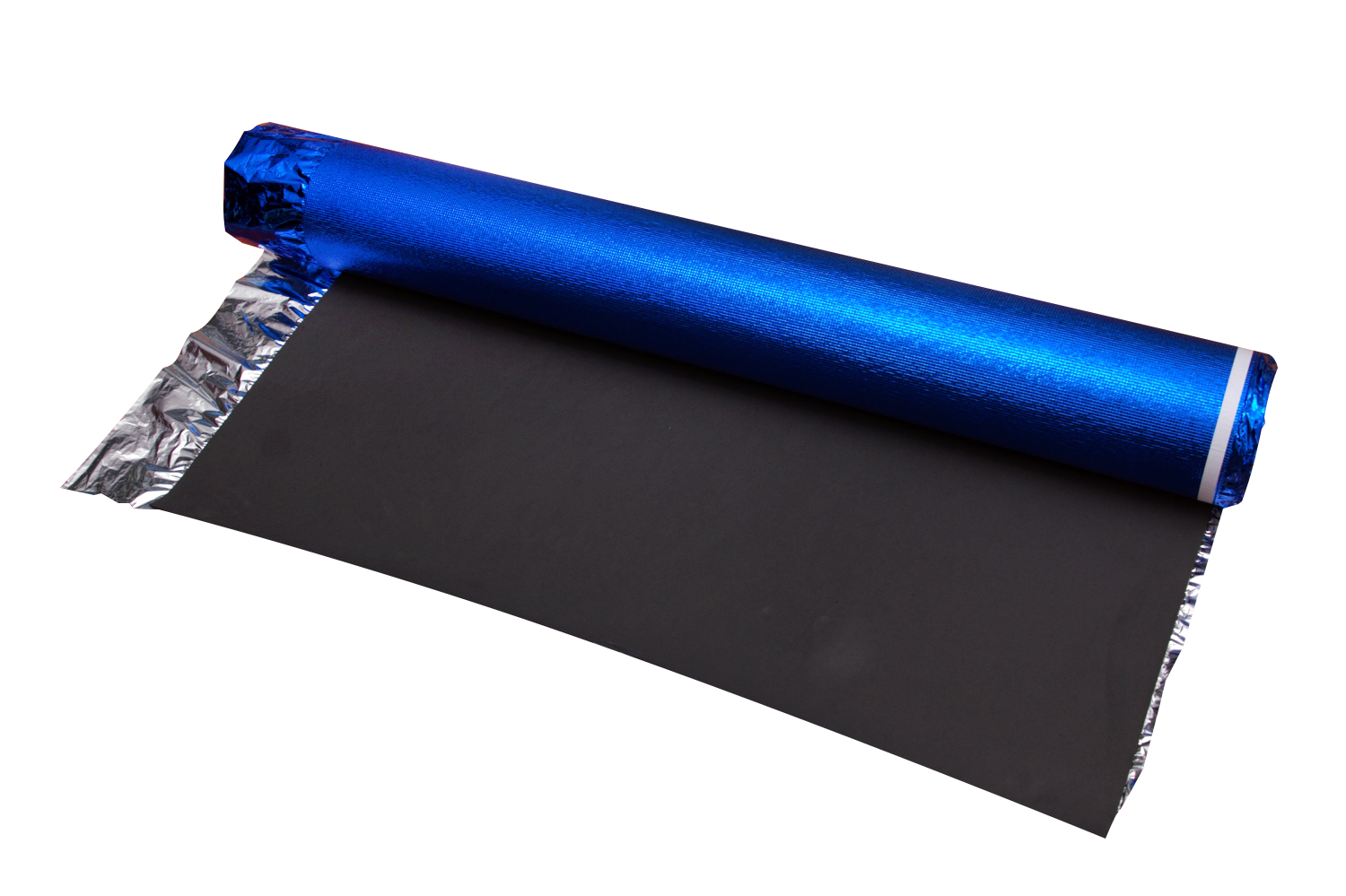 Black Acoustic Floor Underlayment EVA Foam Blue Aluminum Film 3mm Foam Underlay