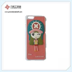 China Orange Color Fancy Girl With Cap Pattern Mobile Phone Case Iphone 6 China Manufacturer on sale